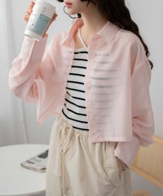 WEGO 【シワになりにくい】シアーショートシャツ