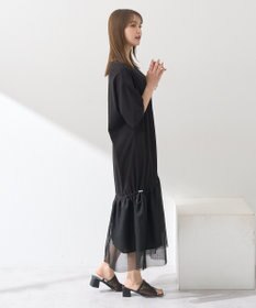 earth music&ecology メッシュドッキングワンピース