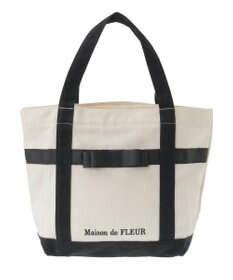 Maison de FLEUR マルチポケット帆布トートSバッグ