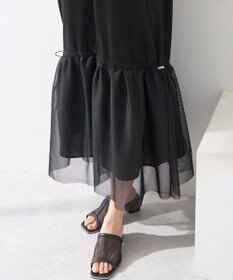 earth music&ecology メッシュドッキングワンピース