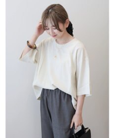 AMERICAN HOLIC 接触冷感　衿リブブラウソー