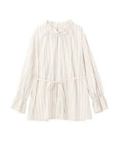 earth music&ecology 【イージーケア】TRキュプラダブルボタンフリルシャツ