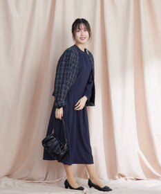 Tiaclasse 【洗える】ハイネックピンタックワンピース