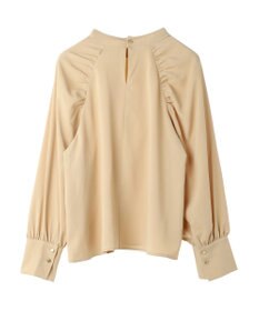 earth music&ecology ラグランギャザースリーブブラウス