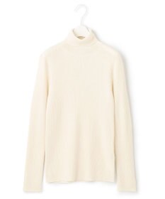 ICB 【洗える】エクストラファインメリノリブ タートルネックニット