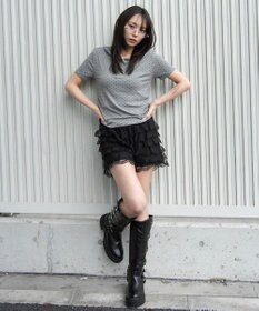 WEGO ヘンリーネックフードT