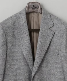 GOTAIRIKU 【DELFINO】ナポリジオメトリックツイード ジャケット_グレー