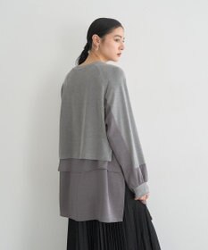 YECCA VECCA 素材MIXレイヤード起毛プルオーバー