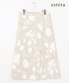 23区 L 【エステータ】ピグメントプリント スカート