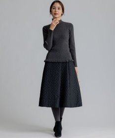 組曲 リブハイネック  ニット