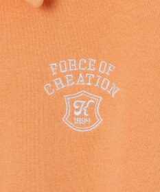 WEGO ハーフZIP襟付きショートスウェット