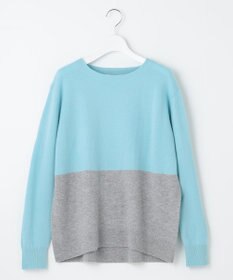 自由区 S 【洗える】セミウーステッドウールボートネック ニット