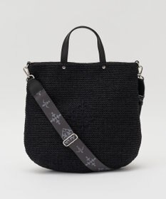 russet スリム2WAYトートバッグ <ナイロンラフィア>(CE-1717-WEB)