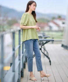 Tiaclasse 【洗える】ボリューム袖ジャガードプルオーバー