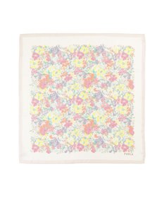 MOONBAT 【シルク100%】フルラ (FURLA) 花柄 シルクプリントスカーフ 65cm×65cm