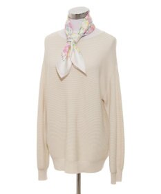 MOONBAT 【シルク100%】フルラ (FURLA) 花柄 シルクプリントスカーフ 65cm×65cm