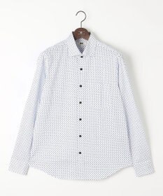 JOSEPH ABBOUD 【キングサイズ・快適な着心地・イージーケア】コンパクトジャージープリント シ ャツ