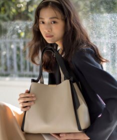 組曲 ノットデザイン トートバック ライトグレー系