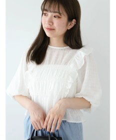 Green Parks ・ＥＬＥＮＣＡＲＥ　ＤＵＥ　シャドーチェックブラウス