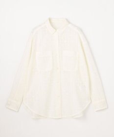 ANY L レースオーバーシャツ