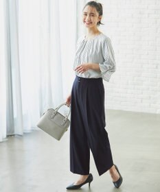 ANY SIS S 【洗える】ラッフルフレアジョーゼット ブラウス