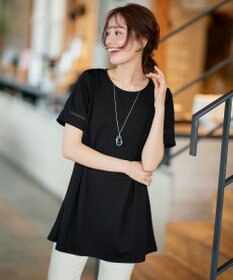 Tiaclasse 【洗える・接触冷感・紫外線ケア・サラごこち】はしごレースチュニック