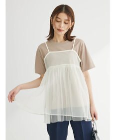 Green Parks リバーシブルチュールビスチェ