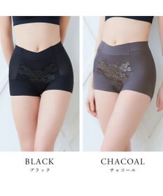 BRADELIS New York 【BRADELIS NewYork peace】綿混フィットレースショーツ ウエストからヒップ下まですっぽり包み補整するショーツ
