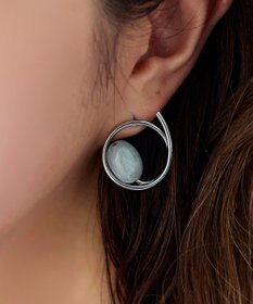 Tiaclasse カラーアクリル＋フープピアス