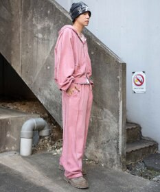 WEGO 【ユニセックス着用ITEM/ウエストゴム】スウィッチングスウェットパンツ