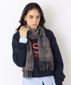 MOONBAT WEB限定【洗える】ミエル (miel) カシミヤ100％ チェックマフラー