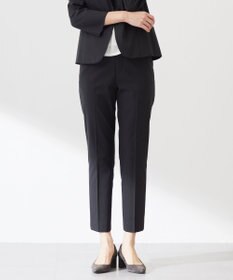 J.PRESS LADIES L 【セットアップ対応・洗える・撥水・防汚】コットンFITTYシャーク テーパード パンツ