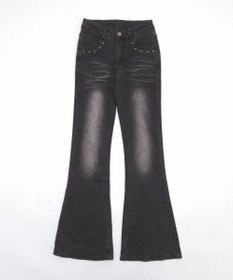 WEGO ブラストスタッズフレアデニム