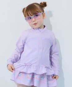 ANY KIDS 【UVカット】フリルラッシュガード ラベンダー