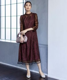 ANY SIS 【Lily calin】バイカラードットチュール ドレス