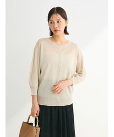 Green Parks ２ｗａｙ　７分袖ブライトシアーニットプルオーバー