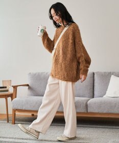 WEGO 裏起毛ワイドイージーパンツ