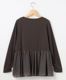 組曲 S オーガンジーコンビ ロングTシャツ