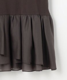 組曲 オーガンジーコンビ ロングTシャツ