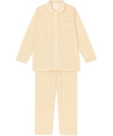 Wing パジャマ 長袖 長ズボン 肌側ピマ綿100％ やわらかな肌ざわり 襟つきシャツタイプ レディース EP3002 ウイング／ワコール