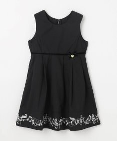 ANY KIDS モノトーン音符ジャンパースカート