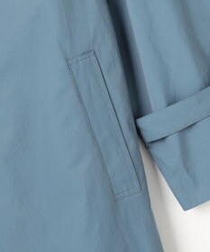 自由区 【春の必需品・オンオフ使える】コットンナイロンバルカラー コート