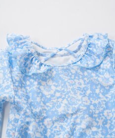 OP／FILA 【marie claire ENFANTS】フリル襟付き長袖ラッシュガード型水着