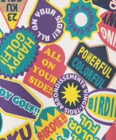 23区GOLF WEB限定【WOMEN】ステッカープリント モックネックワンピース