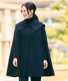 #Newans セーラーカラーダブルフェイスケープコート