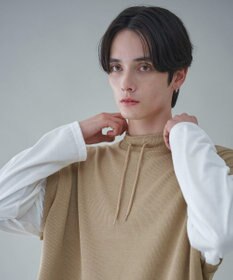 WEGO フェイクレイヤードモックネックベストT（LS）