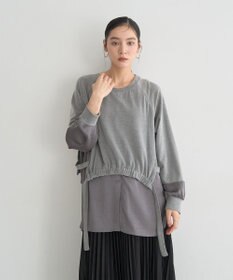 YECCA VECCA 素材MIXレイヤード起毛プルオーバー