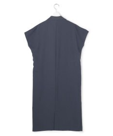 ICB 【WEB限定】FluidBackSatin ニット衿シャツワンピース
