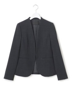 ICB 【UVカット・洗える】ウール2WAYストレッチ ノーカラージャケット