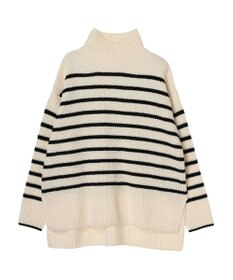 Green Parks ｍｏｋｏモール畦ニット前後差プルオーバー